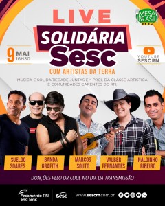 Live solidaria do sesc rn
