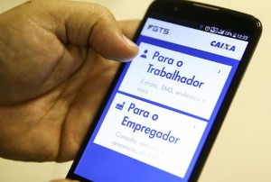 Aplicativo Caixa Econ&ocirc;mica Federal- FGTS.