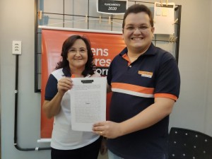 Diego Vale e Vilma Medeiros Solidariedade Caicó