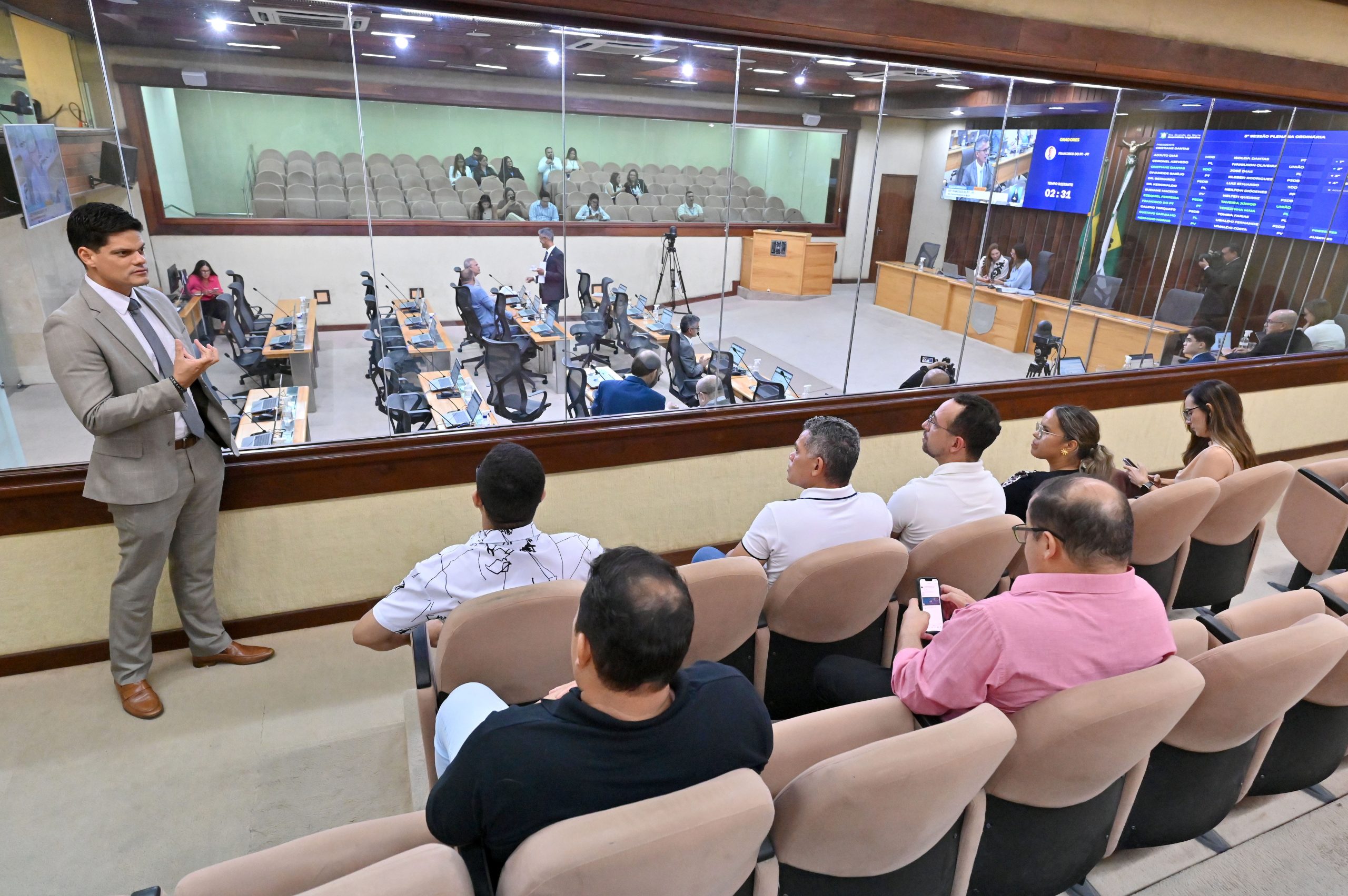 Diretoria Legislativa da ALRN recebe presidente da Câmara e servidores de Lagoa Nova